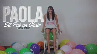 Paola Sit pop on chair