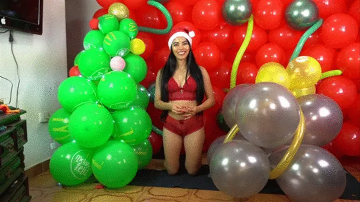 Dani Pin POP Her Balloon gift and Christmas tree