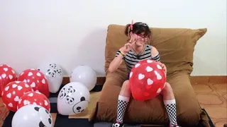 Pocky Nail Pop Cute Balloons with short fingernails