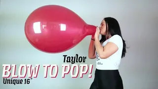Taylor Blow to Pop Red Unique 16"