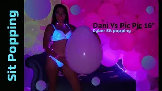 Dani Cyber Sit pop White Pic Pic 16"