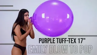 Emily Blow to Pop Purple Tuff-Tex 17"