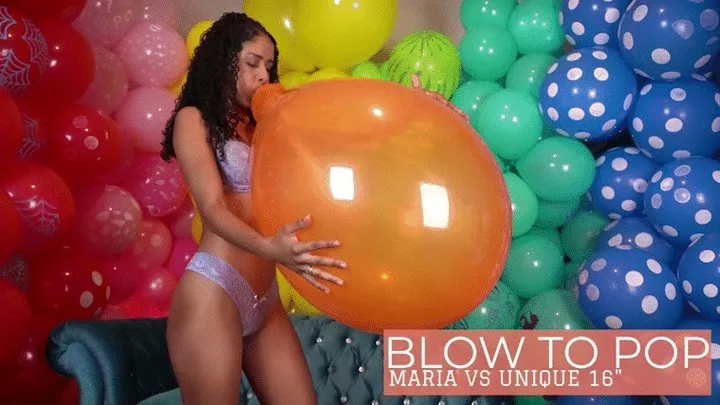 Maria Blow to Pop Huge Orange Unique 16"