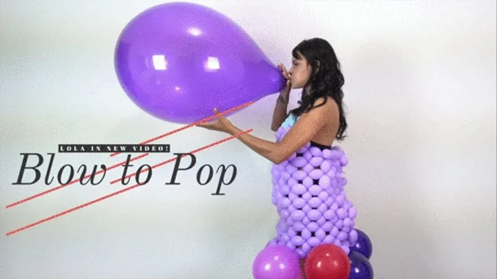 Lola B2P Purple Unique 16" with balloon Dress