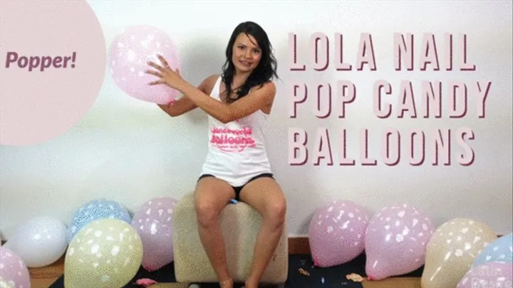 Lola Nail pop candy print balloons