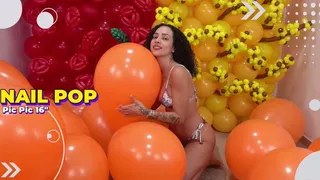 Beatriz Nail Pop Mastery: A Balloon Destruction Spectacle