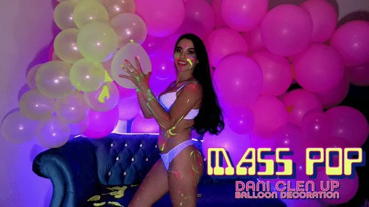 Mass Pop Pink Balloons Cyber Pop!