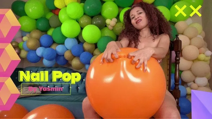 Yasmin Sexy Nail Pop Orange balloons