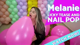 Melanie Sexy Kiss and Nail Pop Pink Balloons