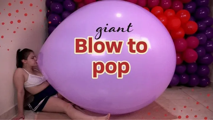 Blow to popping Giant 40" Pic Pic By Riberball With Alice