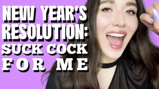 Your New Year's Resolution: Suck Cock - Goddess Venus