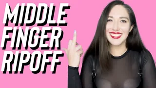 Middle Finger Ripoff - Goddess Venus - Findom