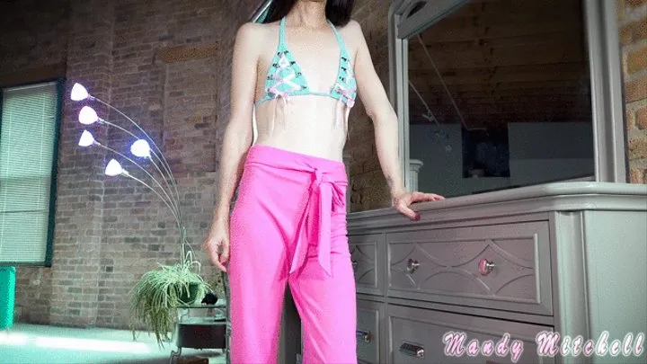 Pink pants Small Penis Humiliation girl bulge worship