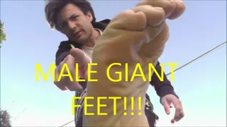 MEN BOY Giant Feet!! Obey at my giant feet!