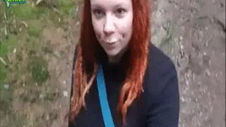 Outdoor pee while hiking