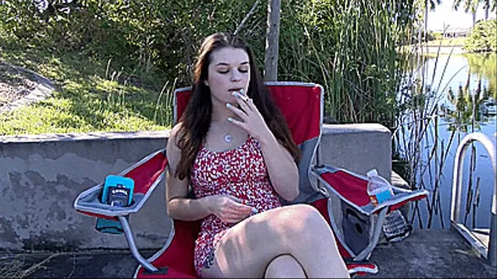 Sexy Lady Smoking