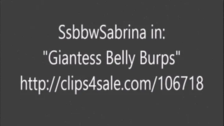 Giantess Belly Burps