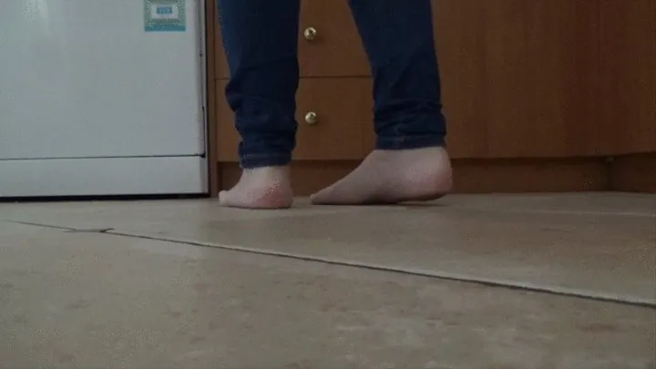 Dirty Feet Teasing in The Kitchen!