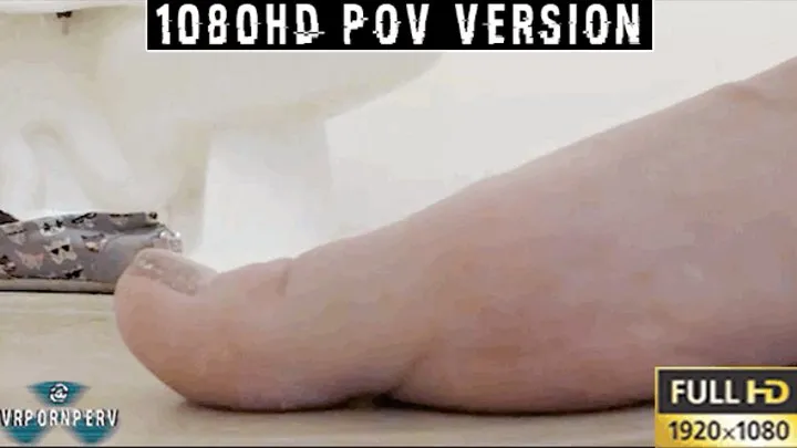 POV - Unaware Giantess Bathroom Feet Spying ft Tegan Trex - - 0489