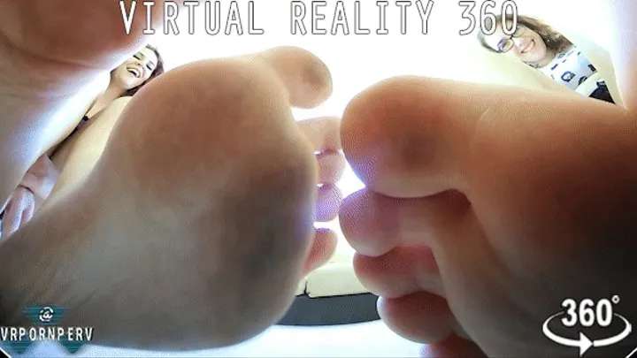 VR360 - Dirty Feet Cleaner Slave ft. Giantesses Miss Jane & Miss Starlight - - 0268