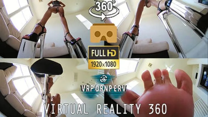 VR360 - Ebony Giantess Goddess Crushes You with Stripper Heels ft. Daisy Ducati - - 0169