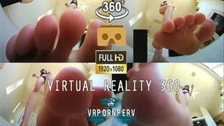 VR360 - Shrunken Step-Daddy gets Foot Squashed ft. Giantess Little Jay - - 0210