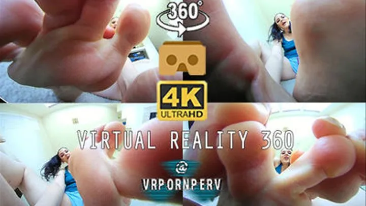 VR360 - Shrunken Sweaty Foot Cleaner ft. Giantess Caroline Pierce - - 0214