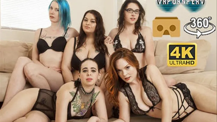 - 5 Girl Lesbian Orgy in Virtual Reality - 4kHQ - 0079