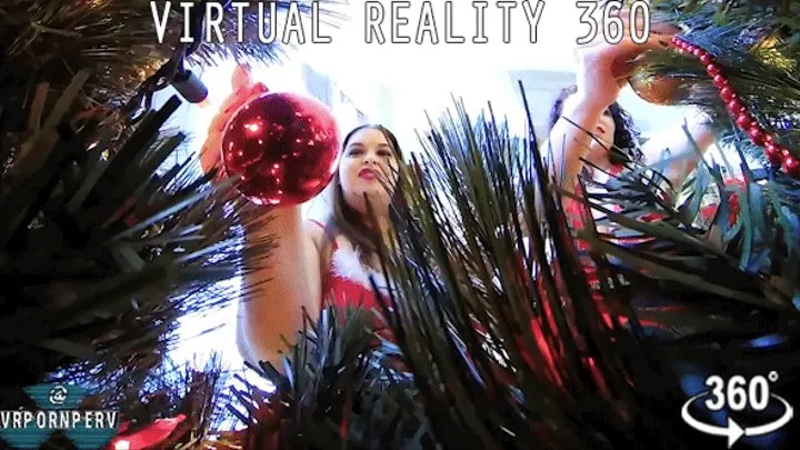 VR360 - Unaware Xmas Tree Spying ft. Sydney Screams & Miss Starlight - - 0517