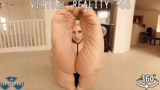 VR360 Foot Worship Porn - Cock Teasing Foot Pussy ft. Sarah DiAvola - - 0362