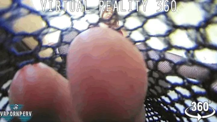 VR360 - Foot Crushed in Fishnets ft Giantess Sydney Screams - - 0655