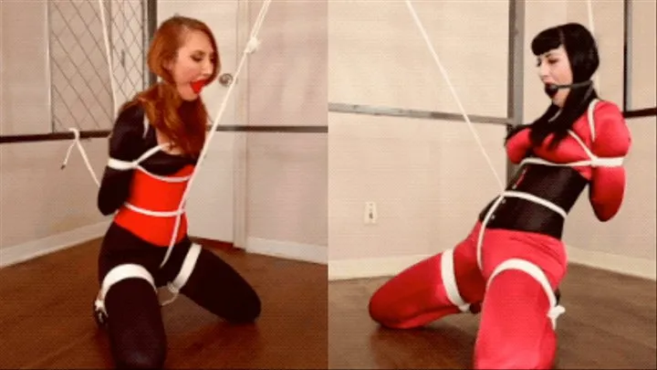 Kendra James Vs. Nyxon Crotch Rope Tug O War