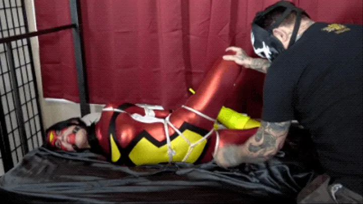 Raven Eve.. Spiderwoman Hogtied