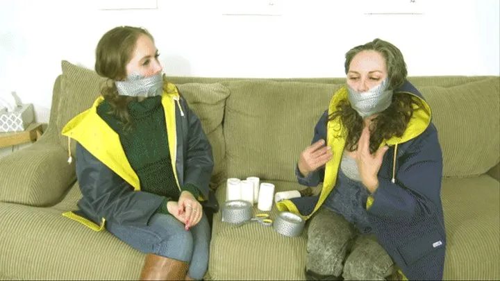 Self Gagging Tickle Party Gone Bad! - starring Rachel and Genevieve