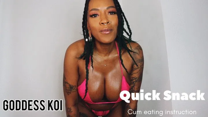 Quick cum eating bikini count down