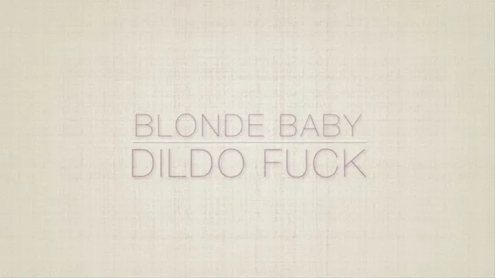 Hairy Blonde Babe Fucks Dildo