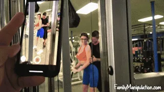 Caught Step-sis Cheating at Gym