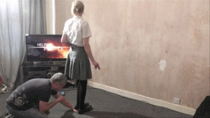 School Girl Hand Trample