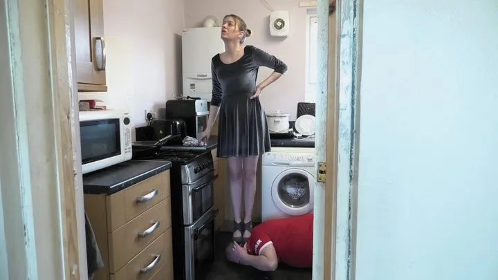 Standing On His Head In The Kitchen