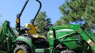 Farmer Jack's off on his Tractor