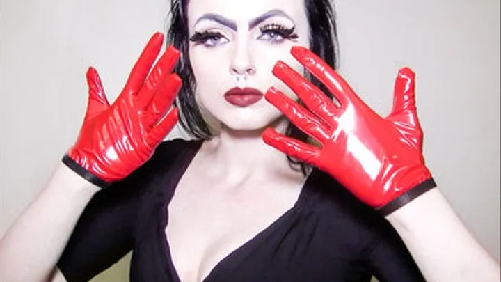 Designer PVC Gloves Tease