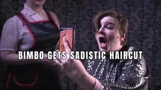 Bimbo Gets Sadistic Haircut