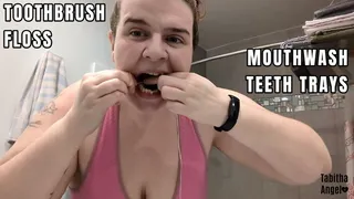 Toothbrush Floss Mouthwash Teeth Trays