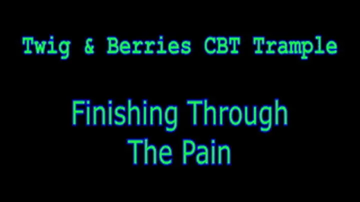 Finishing Through The Pain