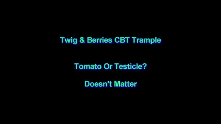 Tomato Or Testicle, Doesn't Matter