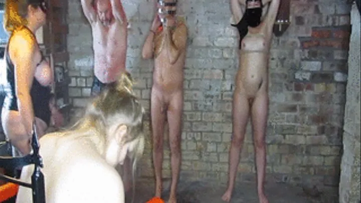 Topless Triple Mistress Caning Party Pt1