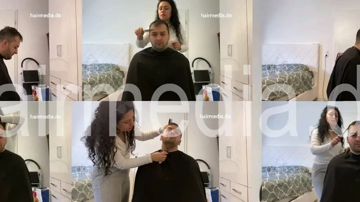 1054 home haircut buzz the boyfriend clippercut shampooing video part