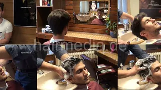 297 Ahmed backward salon shampooing by barber