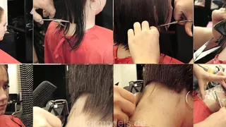 8003 Viktoria by hobbybarber 2 cut buzz and shave 28 min video for download