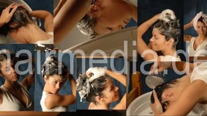 967 Andrea, 9 min self shampooing video for download